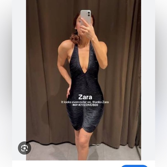 ZARA SHORT FRINGED HALTER DRESS - Picture 5 of 16